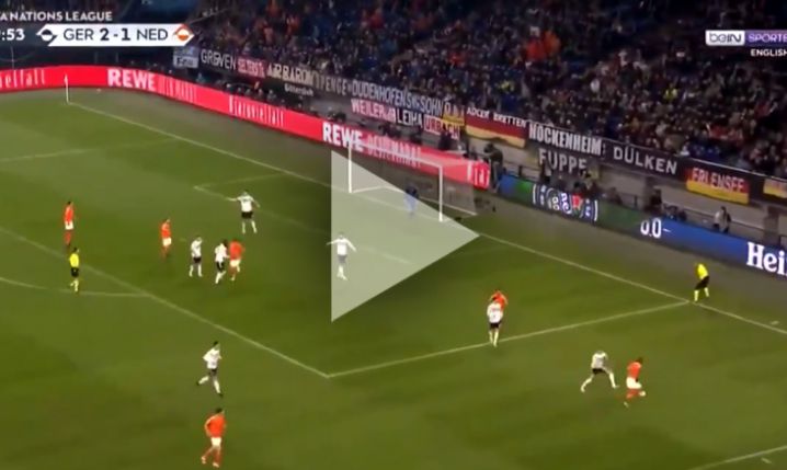 Van Dijk strzela na 2-2 z Niemcami! [VIDEO]